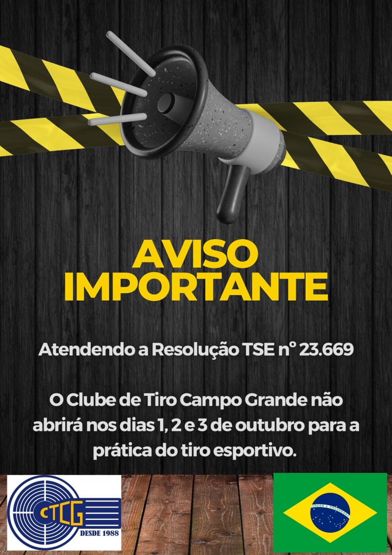 Comunicado Importante👆🏻 - Clube e Escola de Tiro .38